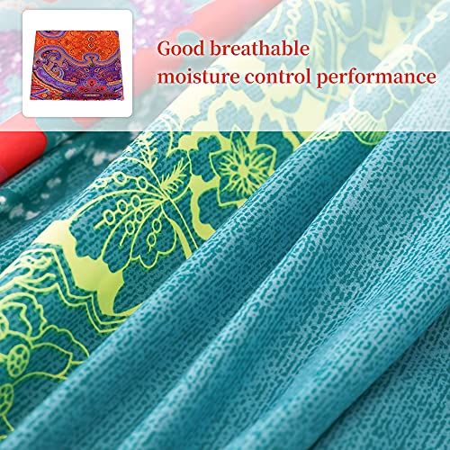 Maxyoyo Mattress Cover For Traditional Japanese Futon Mattress, Futon Floor Mattress Cover With Zipper, Super Soft And Machine Washable, Bohemian, Twin #TOP2