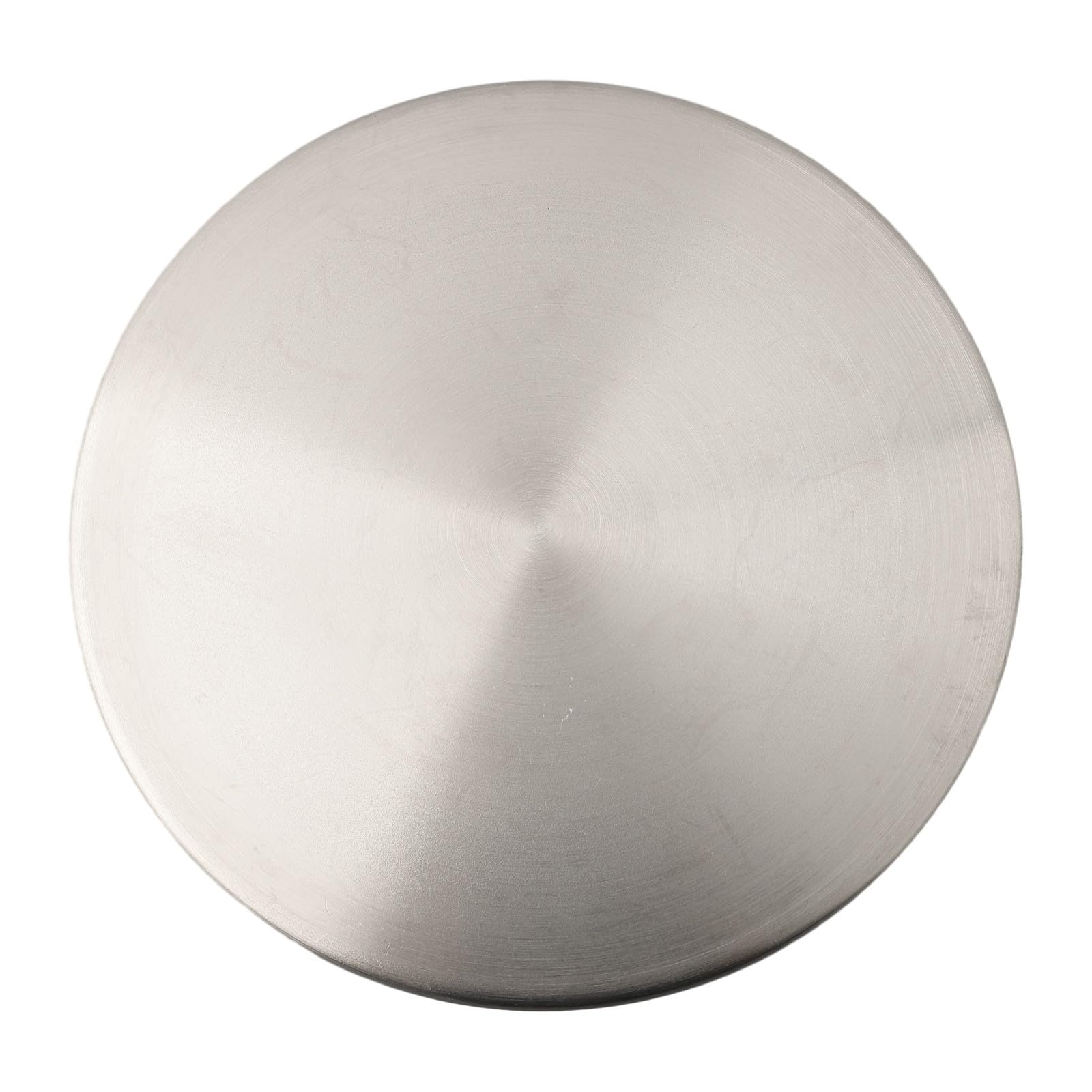 Auratrove Coperchio per filtro per lavello in acciaio inossidabile per scarico della cucina, SUS304, coperchio per maniglia per lo smaltimento dei rifiuti, tappo piatto decorativo da 115,5 mm, argento