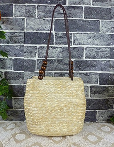 TONWHAR European Style Straw Bag Purse Woven Summer Beach Tote for women4