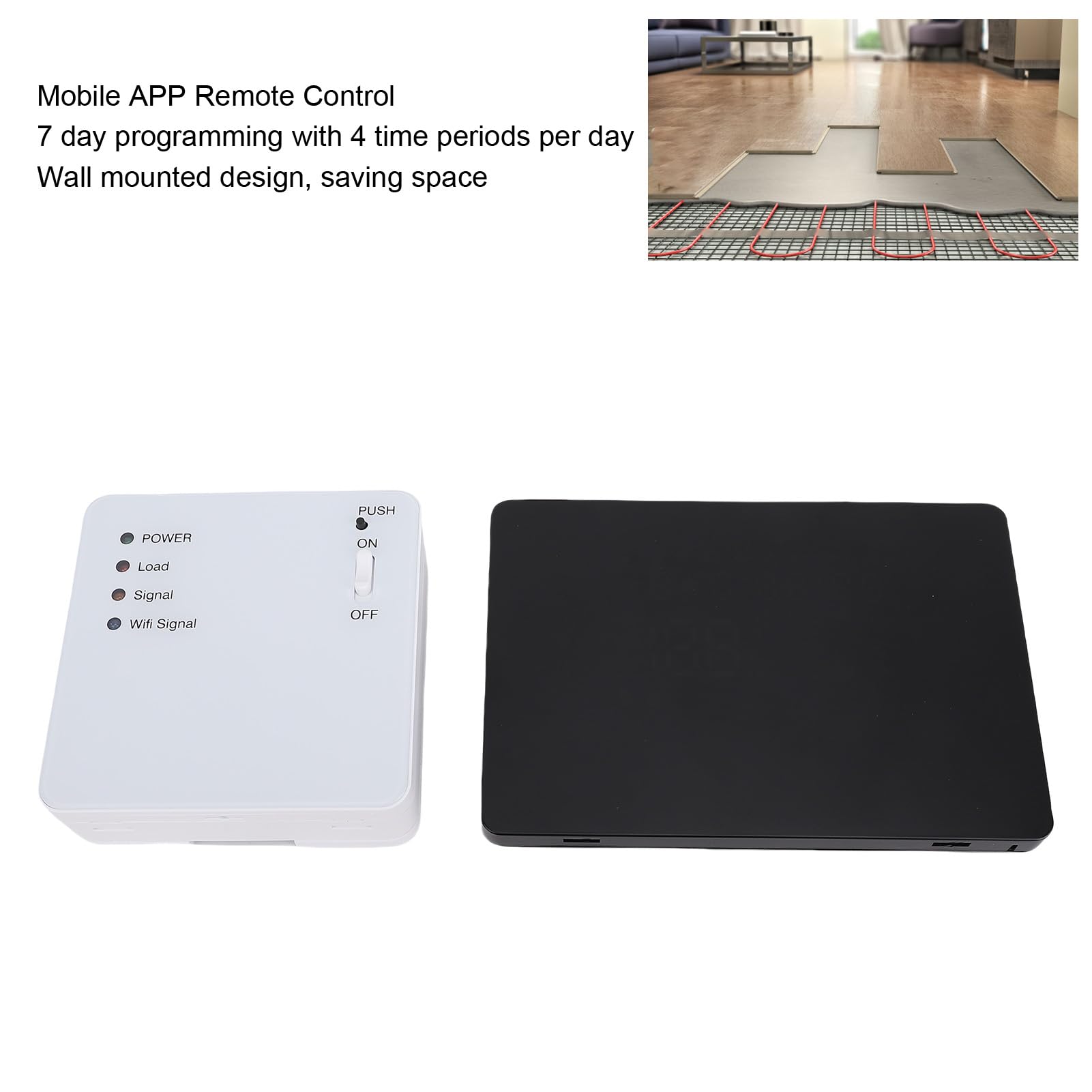 Termostato Smart WiFi, Controlador de Temperatura Inalámbrico con App, Termostato Digital, Control Preciso para Calefacción por Debajo del Suelo, Baños, Cocinas y más