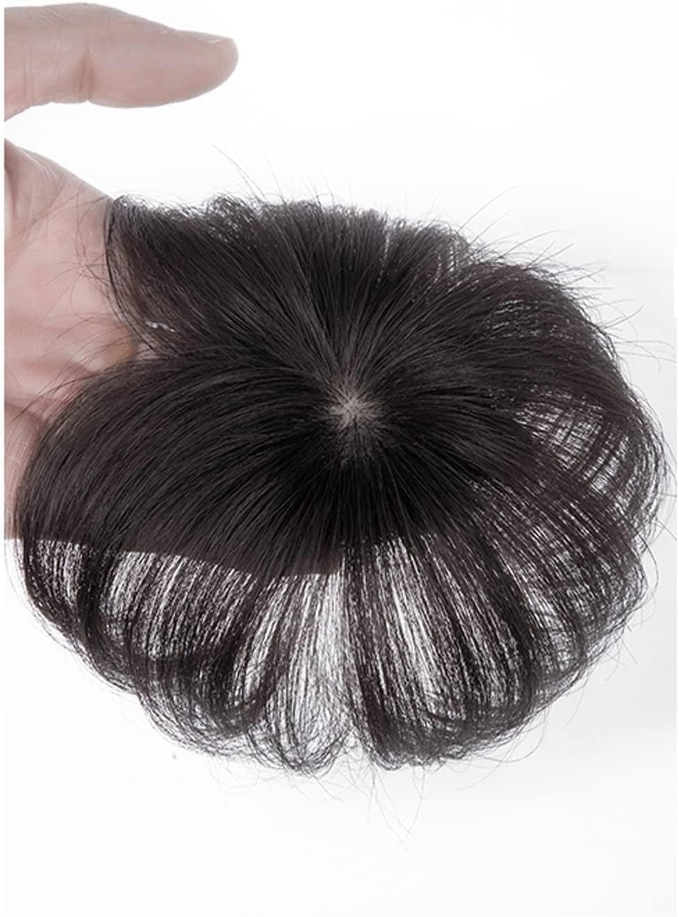 Wigs For Women Head Top With Real Hair Patch Piece Old Men Cover White Hair Real Short Hair Wig Piece Women Fluffy Wig Piece Wig For Daily Use
