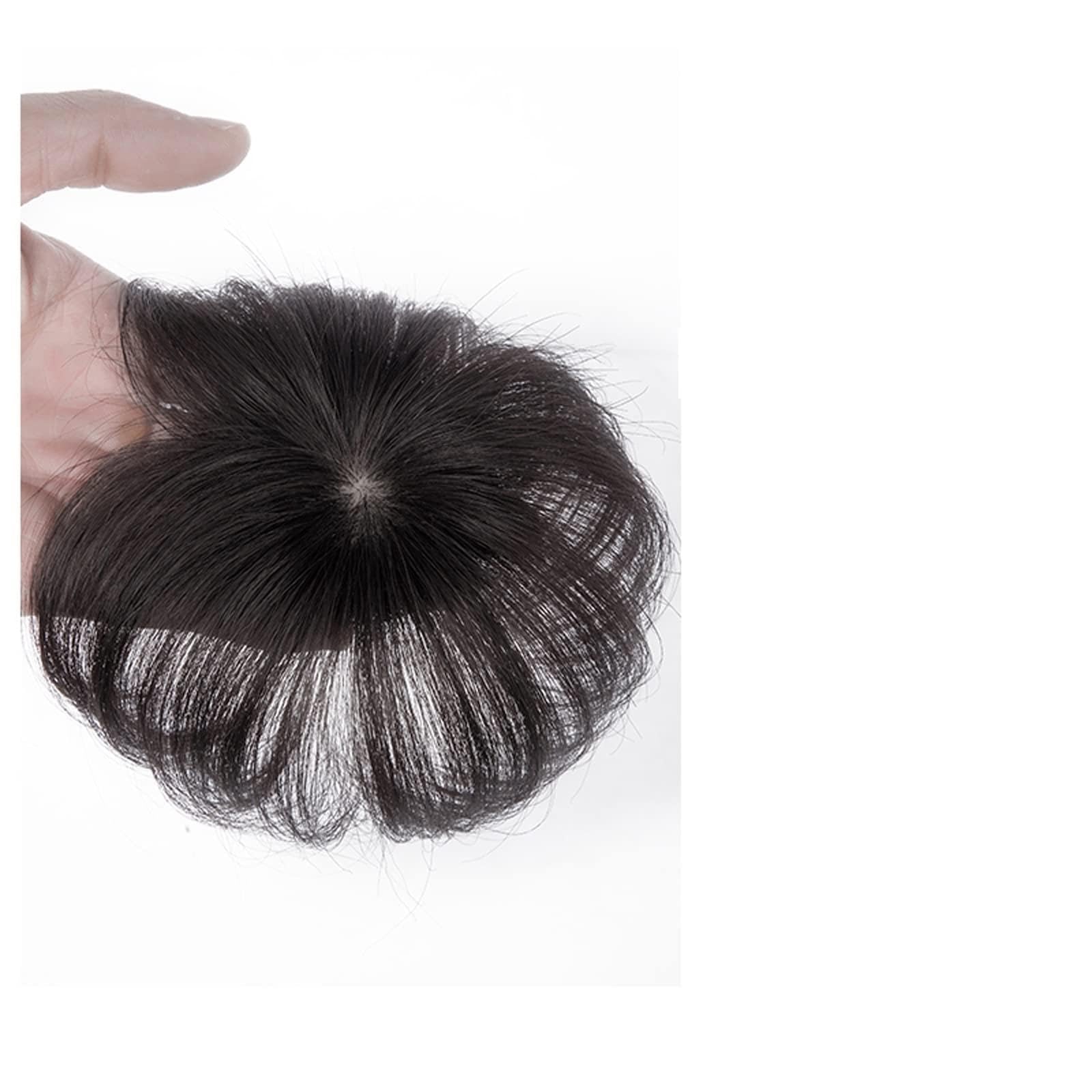 Wigs For Women Head Top With Real Hair Patch Piece Old Men Cover White Hair Real Short Hair Wig Piece Women Fluffy Wig Piece Wig For Daily Use