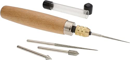 The Beadsmith Diamond Reamer Set – 4 Interchangeable Tips, Wood