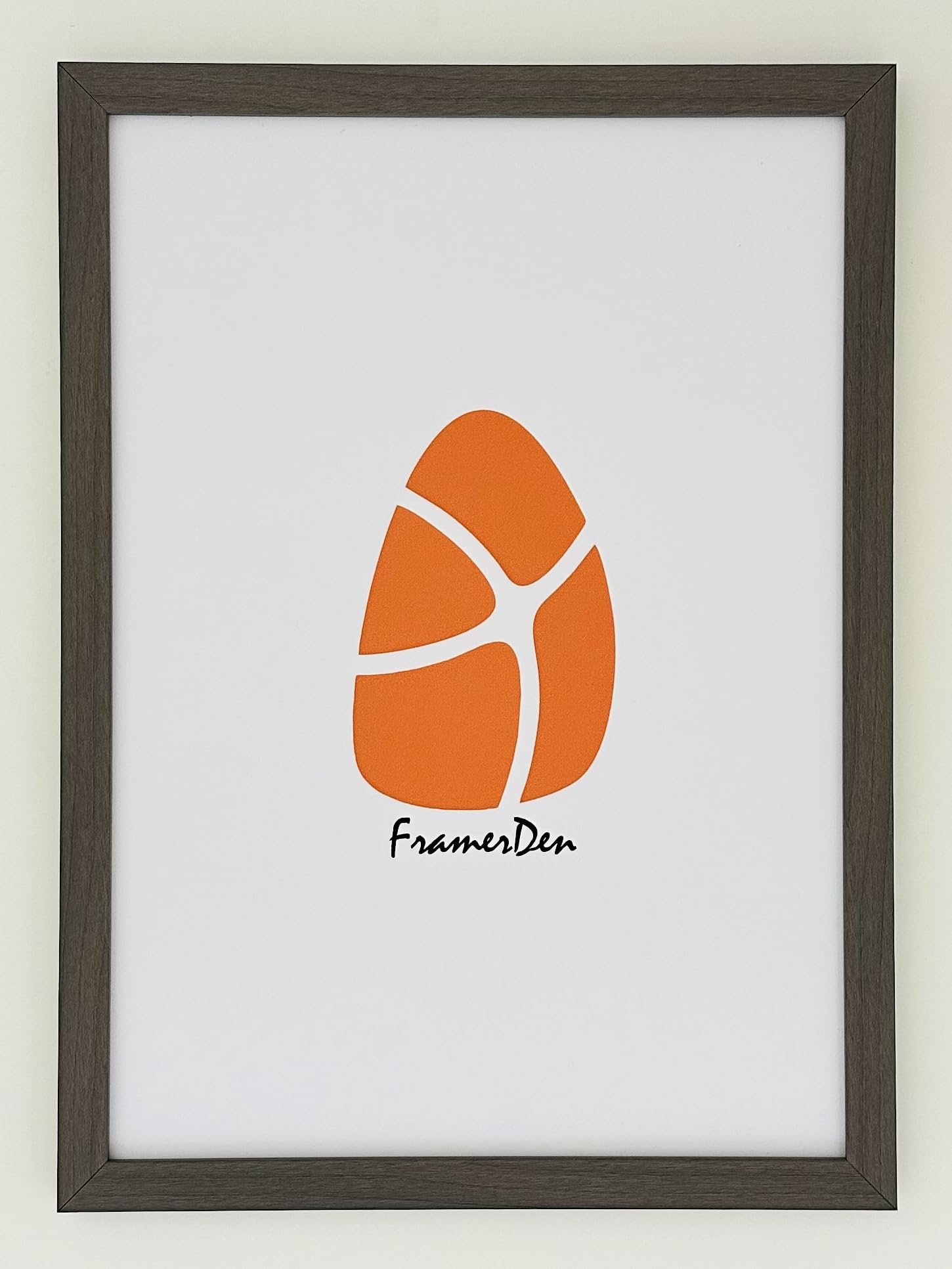 FramerDen® Rainbow 20 Colours Range Modern Thin Picture Photo Poster Frame Decor A2 Size Fits (59.4 x 42 cm) Thin Edge Slim Frame Portrait and Landscape (DarkGrey)