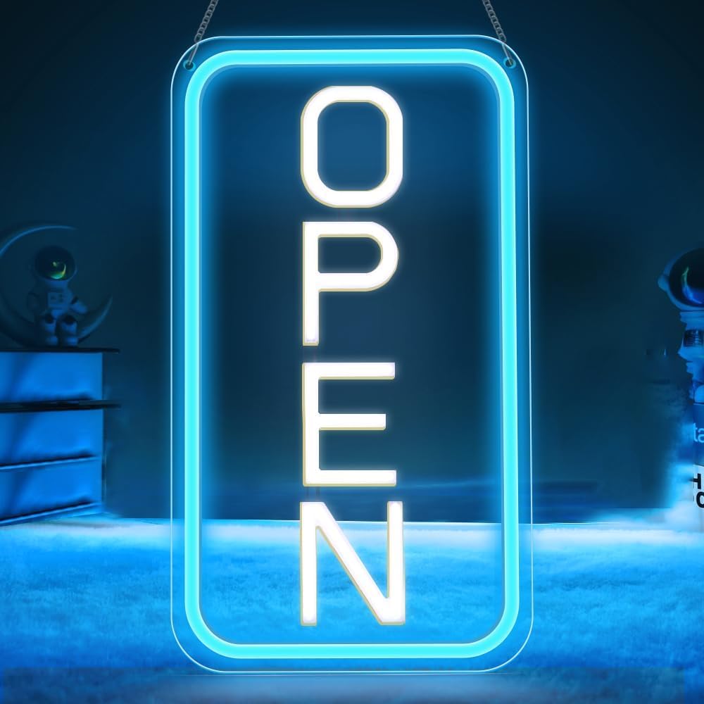 Rdutuok Led Neon Open Signs For Business,42 X 22cm Light Up Open Signs Advertisement Board Electric Display Sign Powered By USB Adjustable Bright