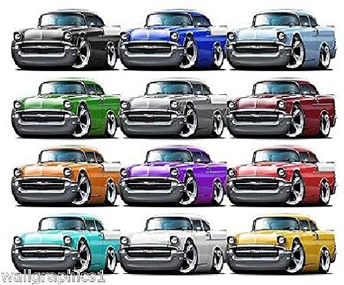 1957 Chevy 150 Wall Decal 2ft Long Car Sport Classic Vintage Graphic Sticker Photo Man Cave Garage Boys Bedroom Decor