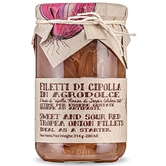 ARTIGIANI DEI SAPORI Red Tropea Calabrian Onions, 6.3 oz 178.6 g