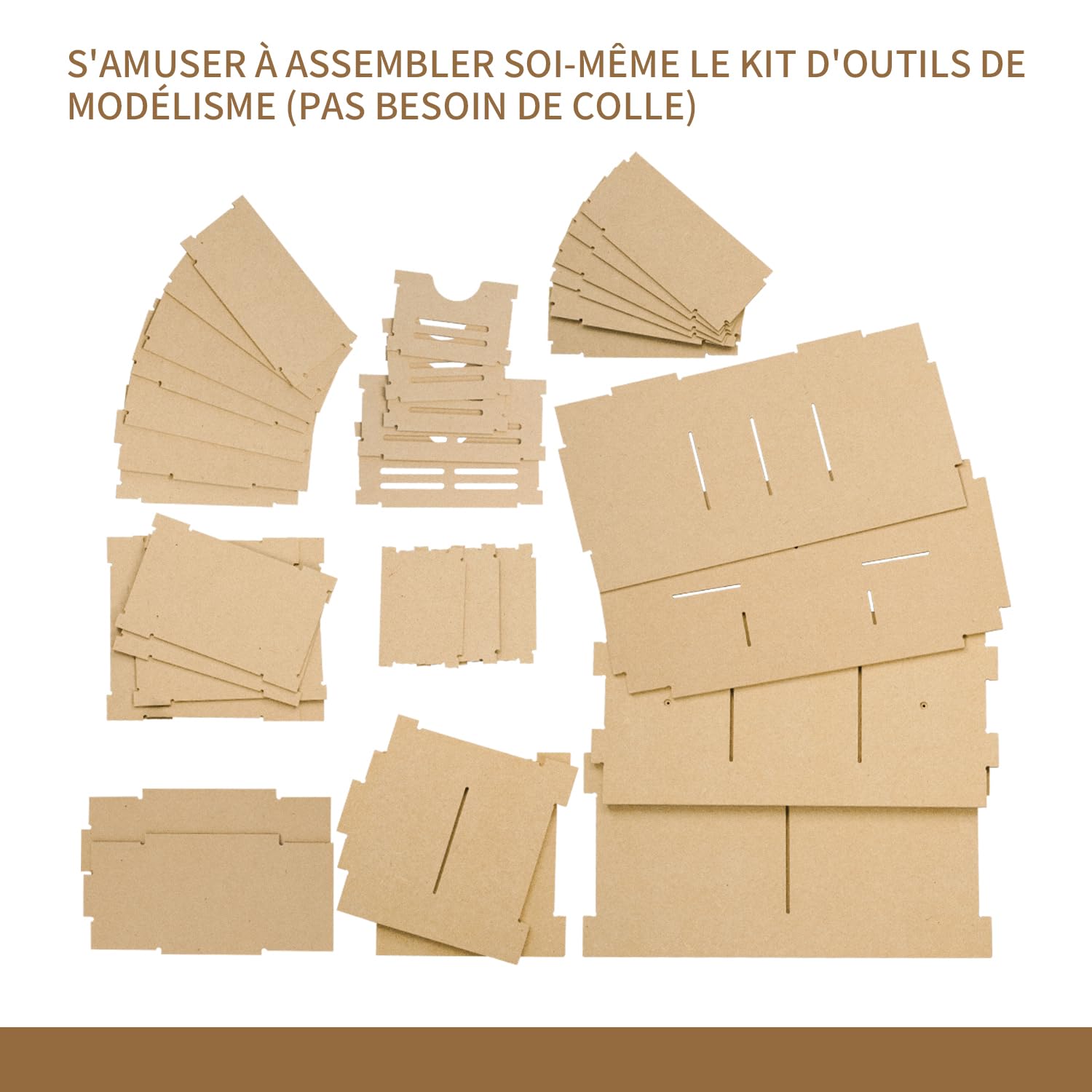 Rack de rangement d'outils pour kit de modélisme en plastique, tiroir de rangement d'outils de modélisme et de pièces pour hobby, pour les outils Tamiya Gundam, GK2