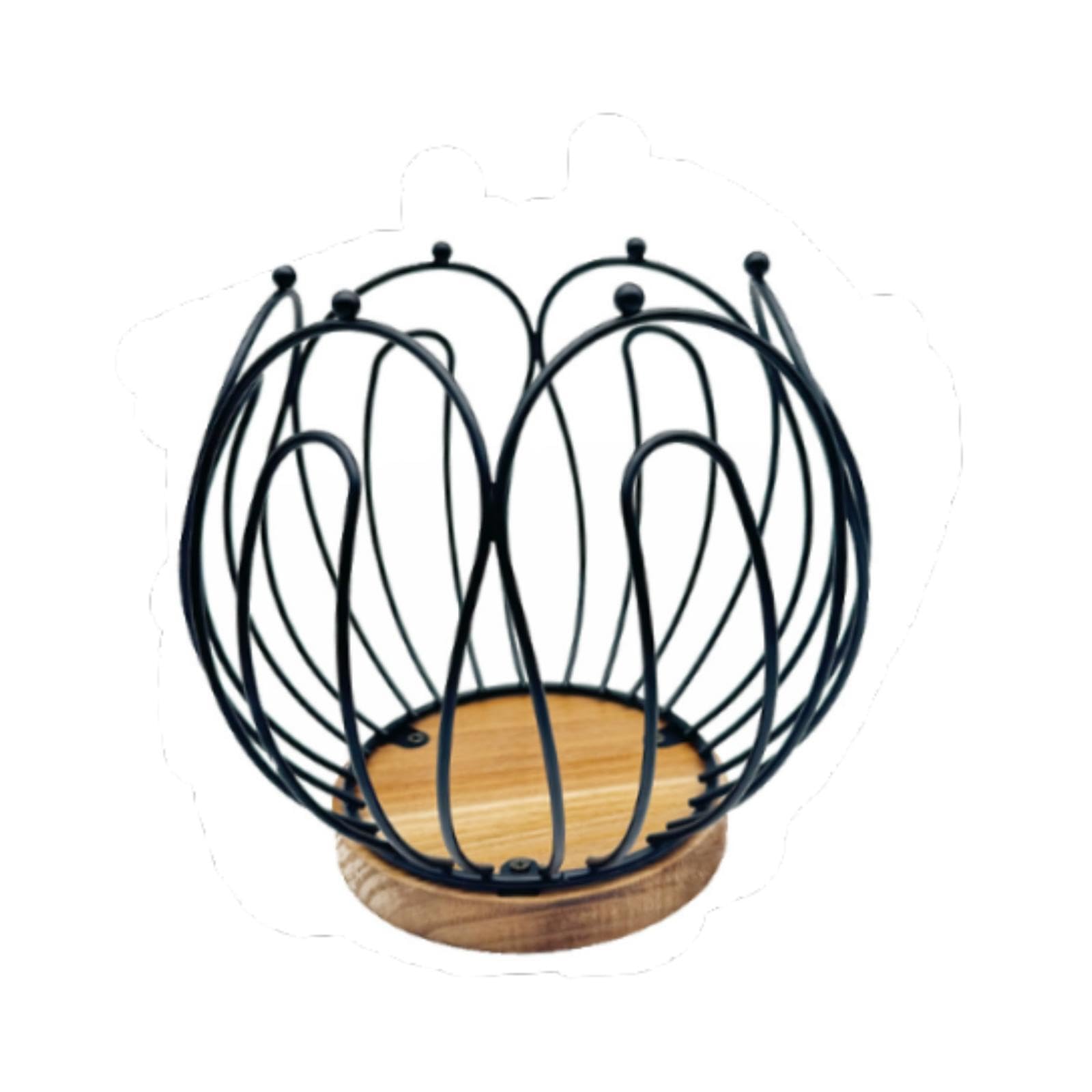 ALCXAZS Elegant Coffee Pod Storage Basket Charming Addition To Kitchen