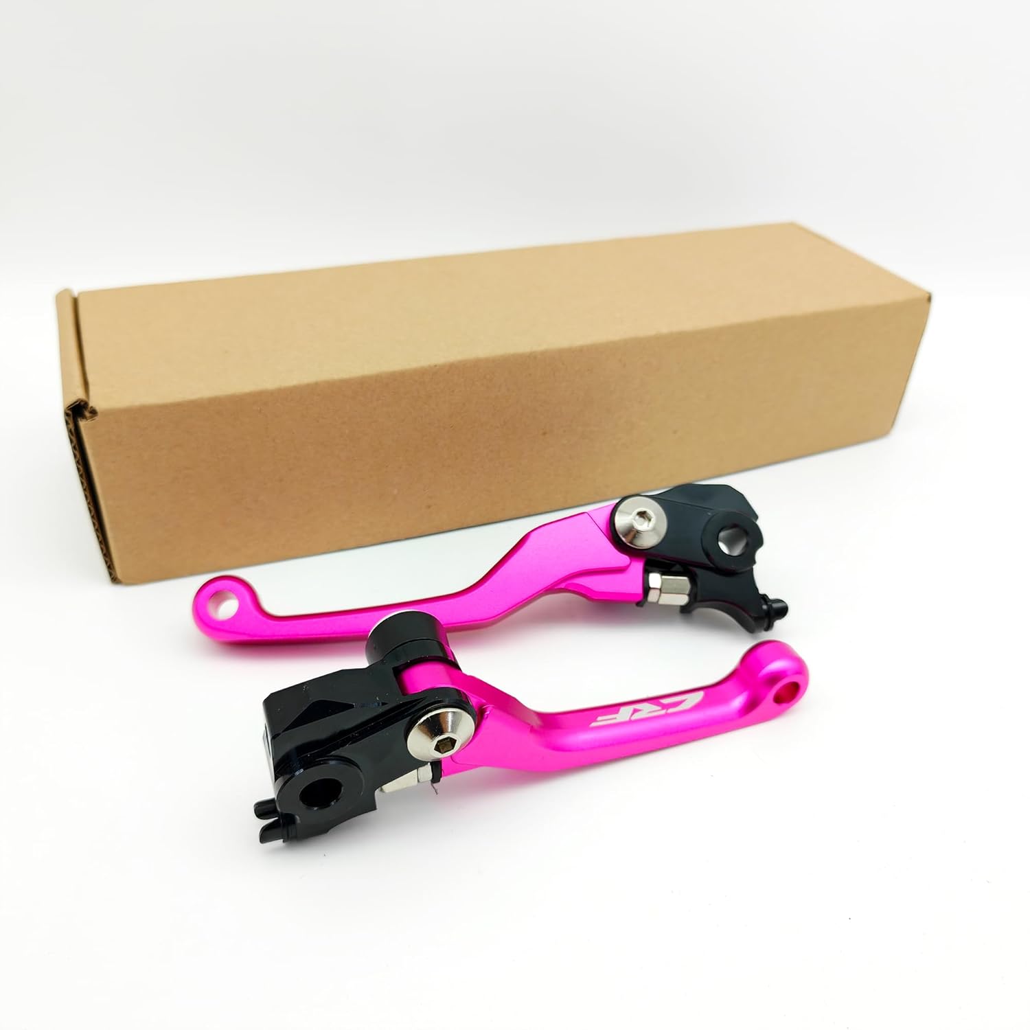 CNC Pivot Brake Clutch Levers for Honda CRF 450 R CRF 450 RX 2021 2022 2023 2024 (Pink)