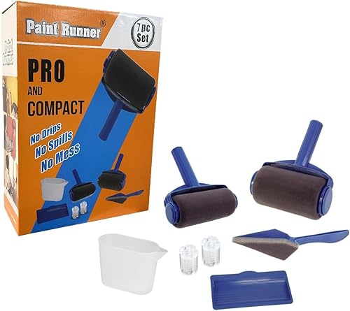 una marca registrada, juego de 7 piezas - El producto original - Un sistema de pintura autónomo, pintura sin inmersión ni goteo y sin ensuciar.