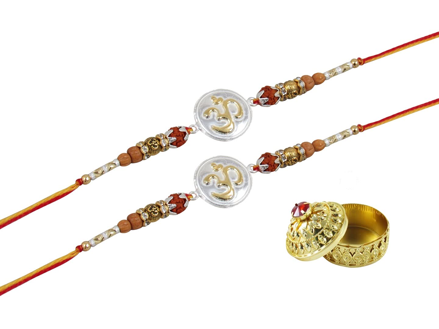 See full amazon price history chart for GoldGiftIdeas Pure 999 Silver Om Rakhi for Brother (Set of 2), Golden Silver Rakhi for Rakshabandhan, Rudraksh Tulsi Beads Elegant Rakhi (Men/Boys) with Dabbi, Rakhi Gift GoldGiftIdeas Pure 999 Silver Om Rakhi for Brother (Set of 2), Golden Silver Rakhi for Rakshabandhan, Rudraksh Tulsi Beads Elegant Rakhi (Men/Boys) with Dabbi, Rakhi Gift (B07TKYDFSH) Amazon Price History, Amazon Price Tracker