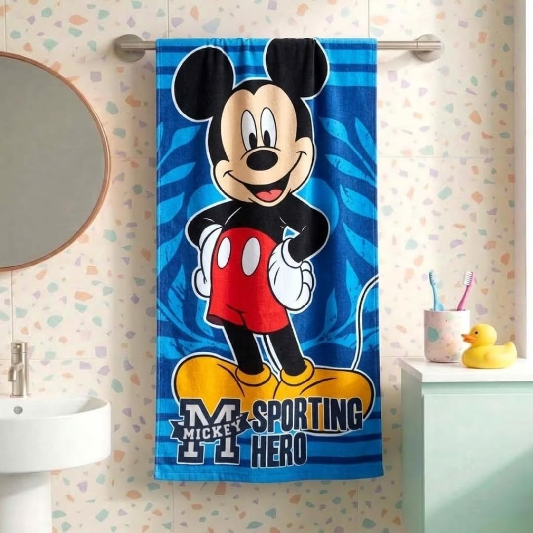 Marvel Spiderman Kids Bath Towel - Blue -9