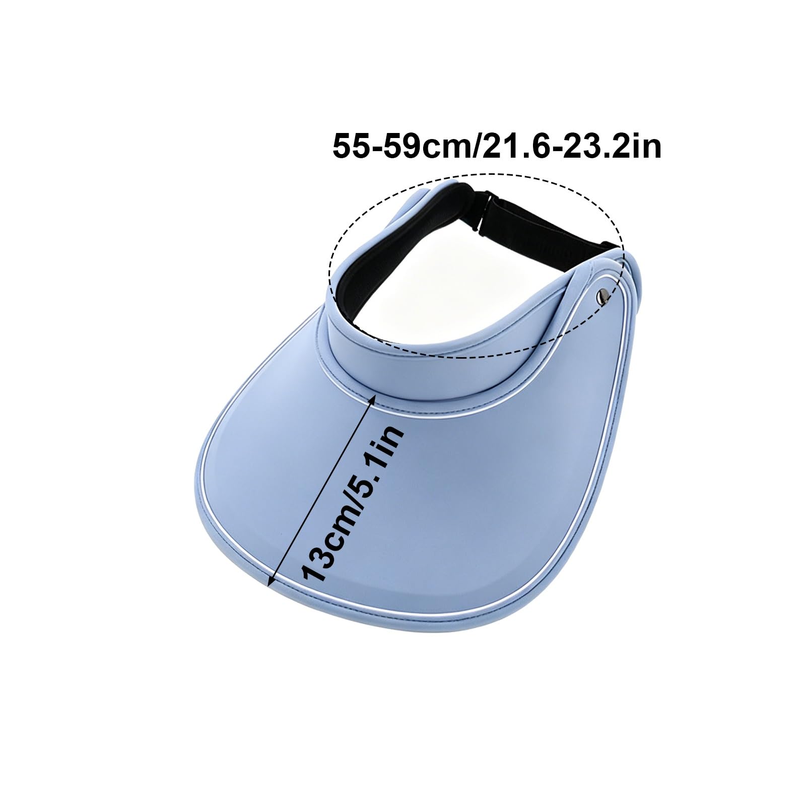 Sombrero for El Sol Informal Al Aire Libre: Visera Deportiva Liviana con ala Ajustable