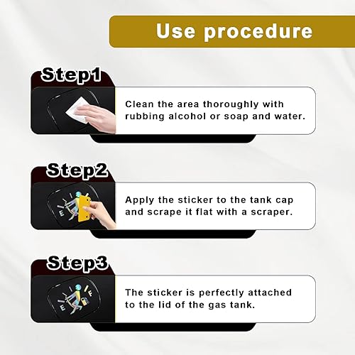 Miniatura 5 de Funny Car Stickers, High Gas Consumption Decal, Men Adjusting Fuel Gauge Empty Stickers, Waterproof Fuel Gage Stickers for Cars, Motorcycles,