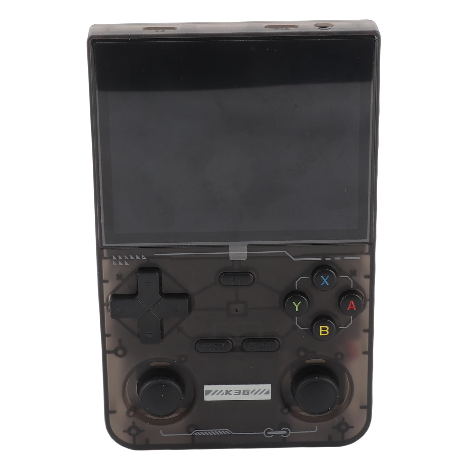 KUIDAMOS Console di Gioco Portatile Doppio Joystick 3D Schermo IPS da 3,5 Pollici Ad Alta Risoluzione per gli Appassionati di Giochi retrò Materiale ABSS (Nera)