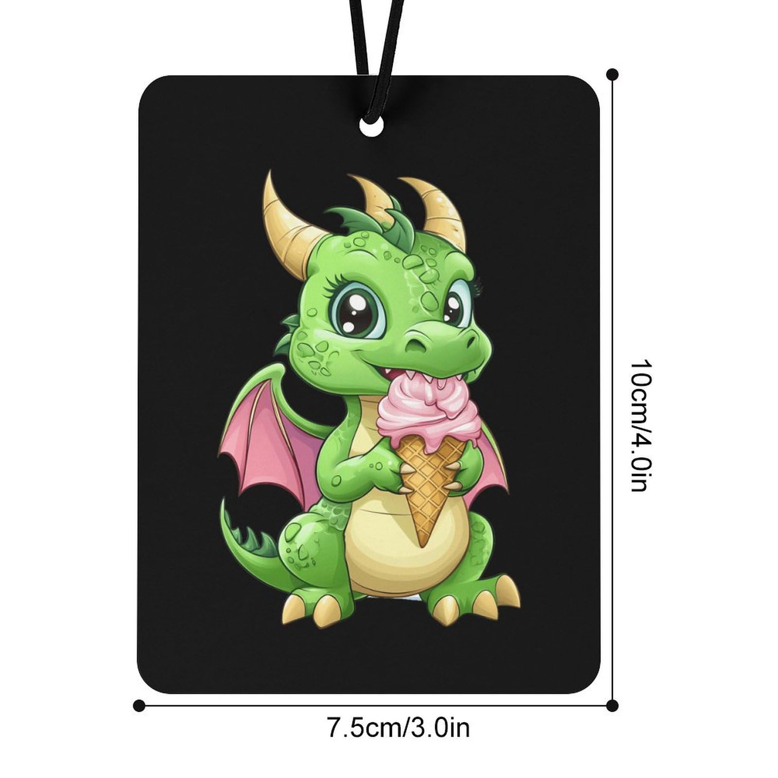 Dragon Car Air Freshener Hanging Aromatherapy Tablets for Car Accessories Square