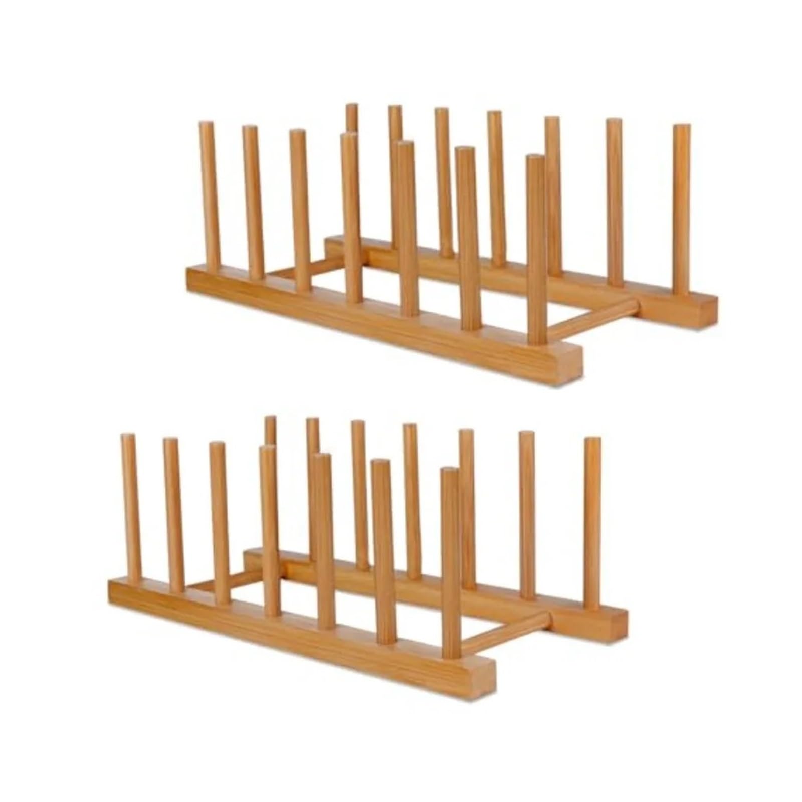 YUPLIODSX Wooden Dish Rack Wooden Dish Racks Holder Vertical