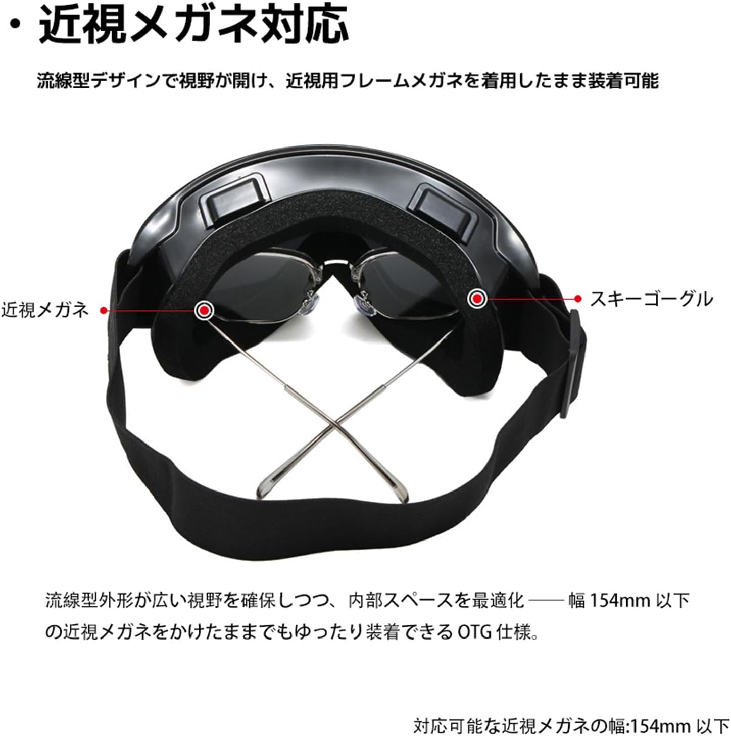 Amazon | [Texisew] 跳ね上げ式 スキーゴーグル 開閉式 二重構造レンズ