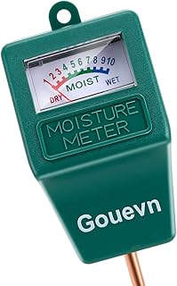 Gouevn Soil Moisture Sensor Meter, Plant Moisture Meter Indoor & Outdoor, Hygrometer Moisture Sensor Soil Test Kit Plant Water Meter for Garden, Farm, Lawn (No Battery Needed)