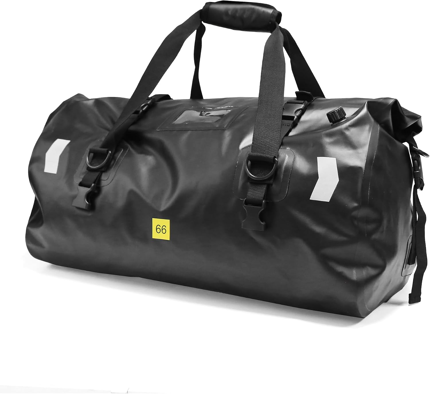 MZS Motorcycle Tail Bag, 66L Waterproof Motorcycle Dry Bag Duffle Travel Luggage Rack Trunk Saddle Storage, All Weather Motorbike Rear Seat Bag With Shoulder Strap Accessories