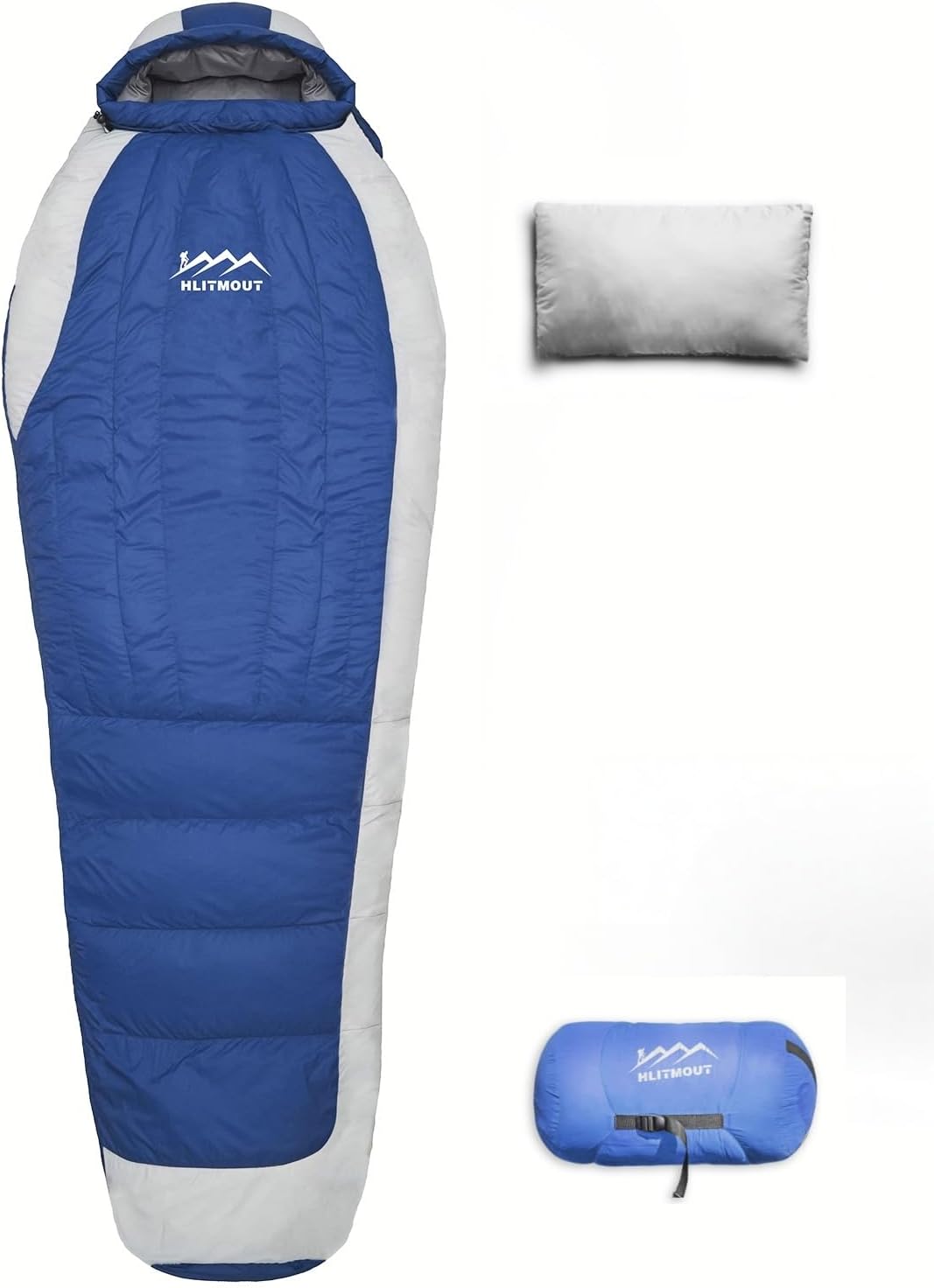 Down Sleeping Bag with Pillow,Ultralight and Compact | 0°F 20°F 32°F Regular and XL Sleeping Bag for Adults,Teens Backpacking,Camping and Hiking Outdoor