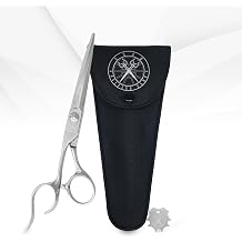 Kenchii Professional Hair Cutting Scissors, Salon & Barber Razor Edge Shears, Japanese Stainless Steel, Ergonomic Handle for Precision Cutting 6.5" Lefty