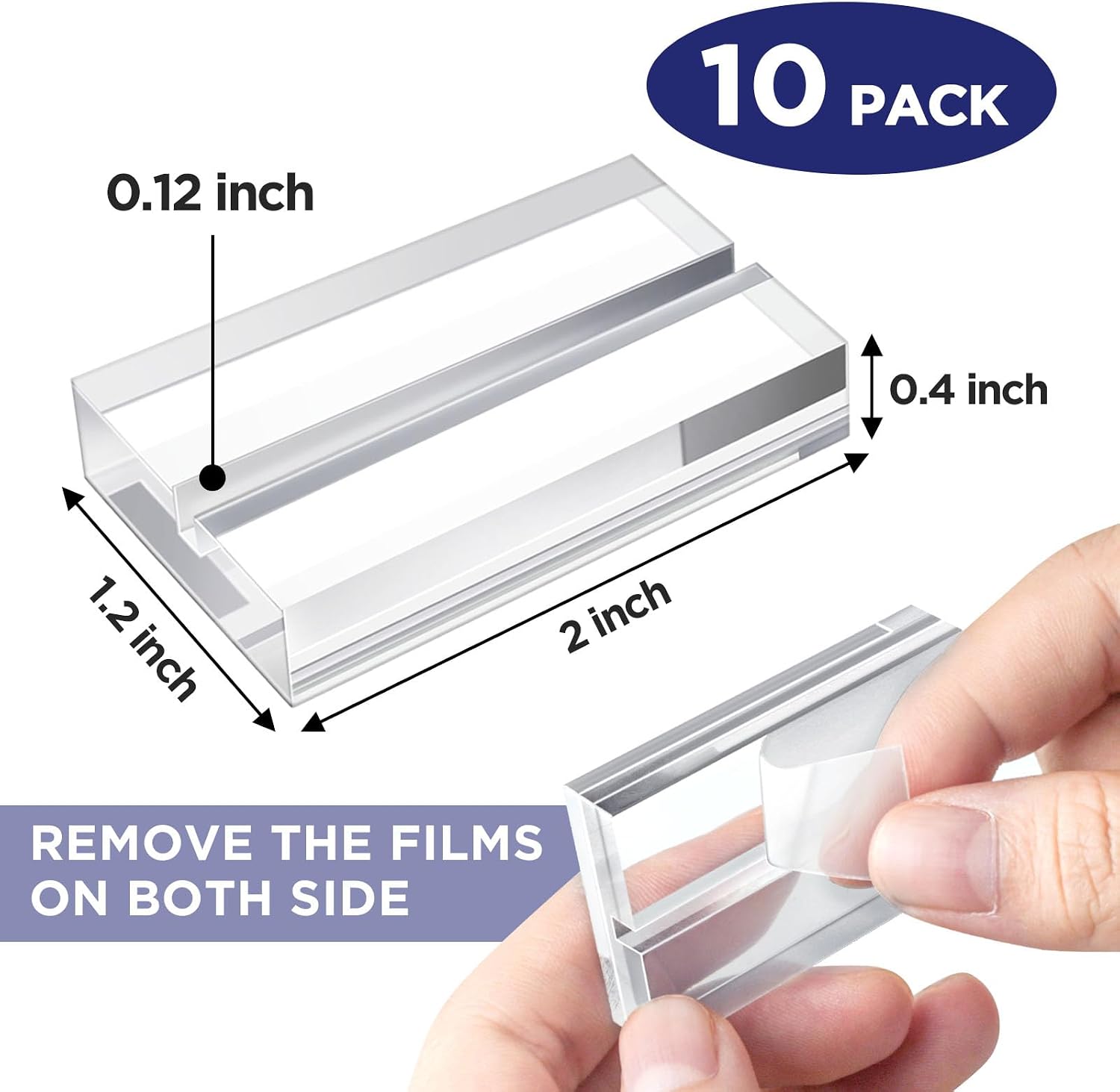 Top Loader Holder, Baseball Card Display Stand for Top Loader, Acrylic Trading Card Holder Display Stand – 10 Pack