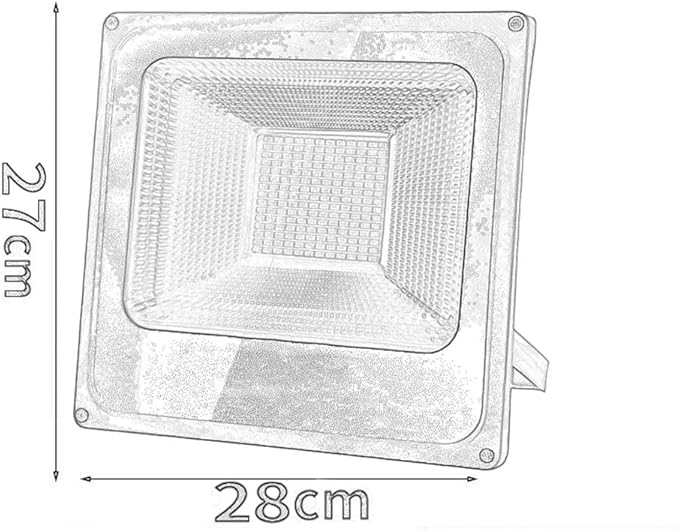 ANQIY Schijnwerper LED, Buiten waterdichte verstelbare standaard anti-corrosie Veiligheid Lamp For Garden Warehouse Plein Billboard (Color : Warm light, Size : 100W) photo 2