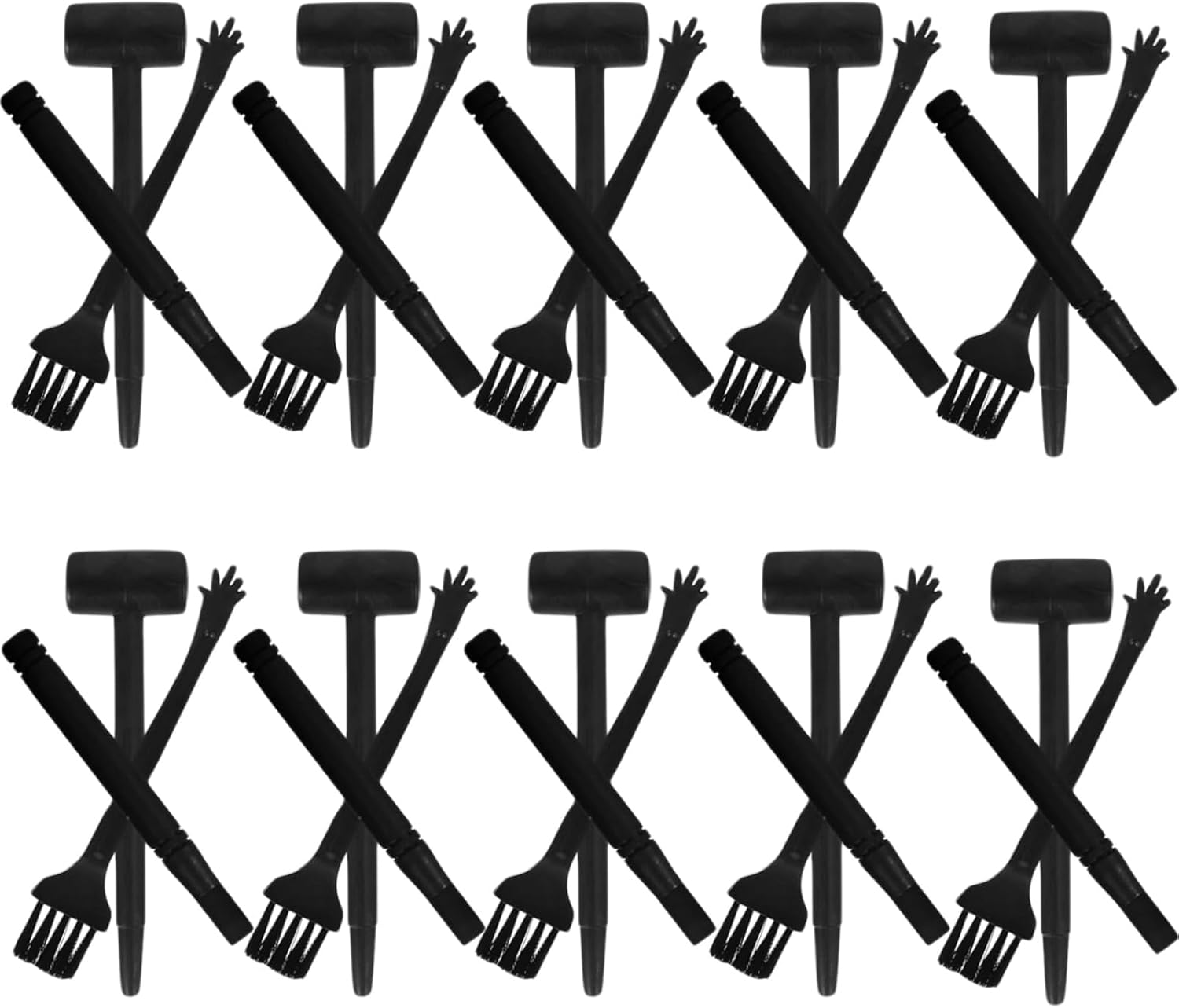 10 Sets Mini Dig Kit: Dinosaur Eggs Digging Hammer Chisel Brush Archaeological Science Excavation Tool Kit