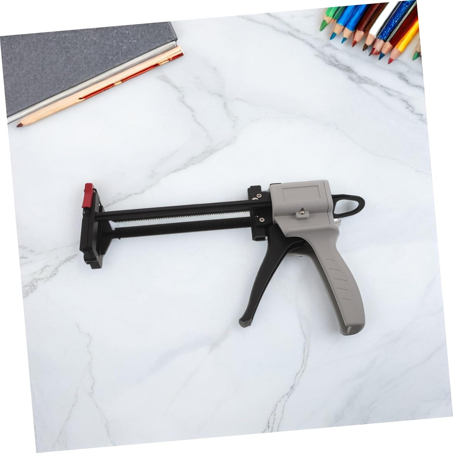 Ciieeo Toothpaste Tube Squeezer Gun with Plastic and Metal Construction Manual Dispensing Tool for Composite and Aluminum Tubes for Bathroom Use