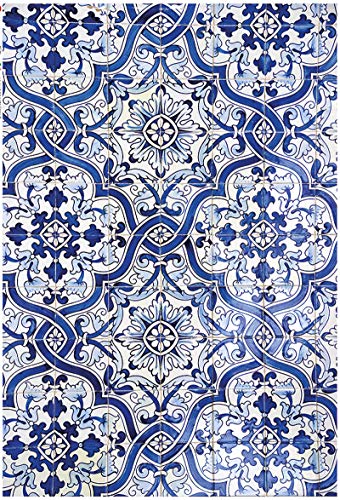 Zita`s Creative Reispapier A3 - Mediterranean Tiles. Motiv-Strohseide, Strohseidenpapier, Decoupage Papier