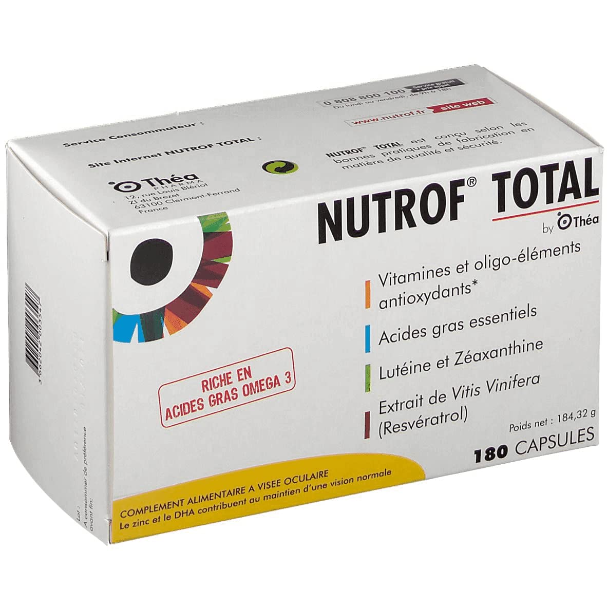 Théa Nutrof Total 180 Capsules
