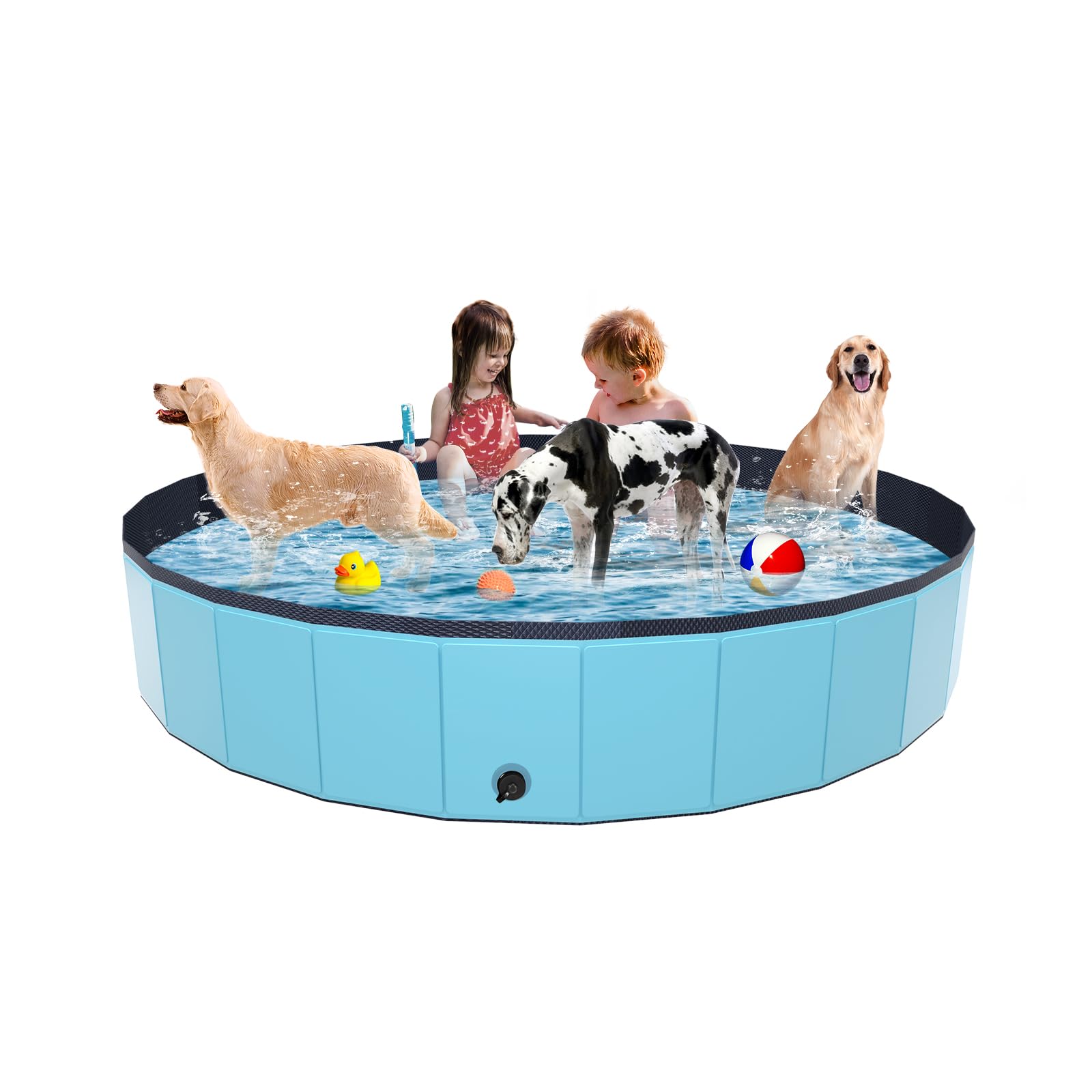 Foldable Dog Pool YSJILIDE Portable PVC Dog Pet Swimming Pool foldable-dog-pool-ysjilide-portable-pvc-dog-pet-swimming-pool