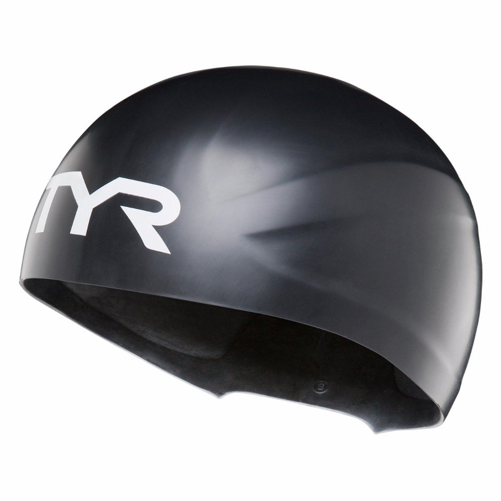 TYR Wall Breaker Silicone Cap, Medium/Large, White