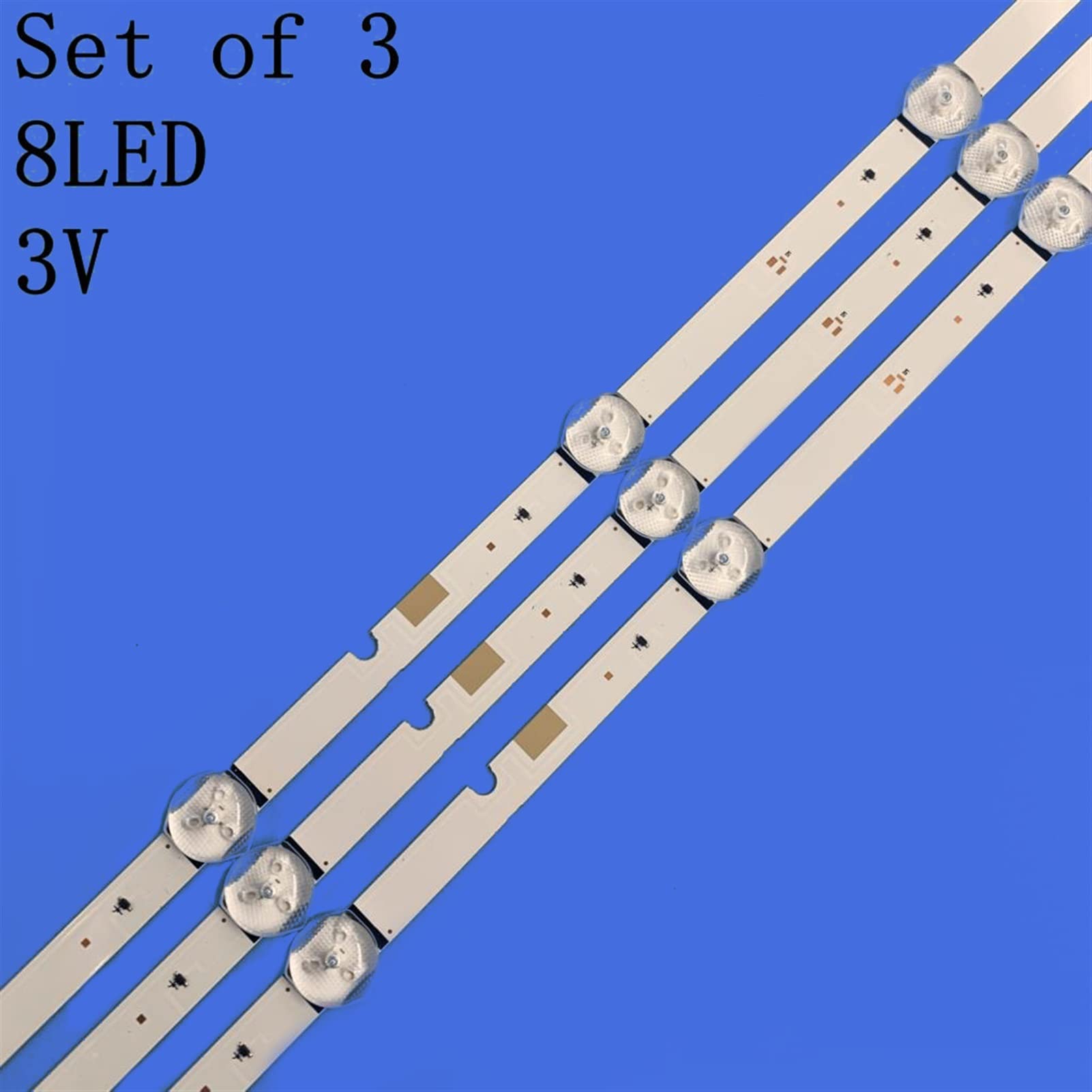 3pcs / lot LED Tira de retroiluminación UE40J5200 UN40J5300AG UE40J5000 UN40J5200 UN40J5200AG V5DN-395SM0-R2 R3 BN96-37622A Compatible for Samsung Barra de luz