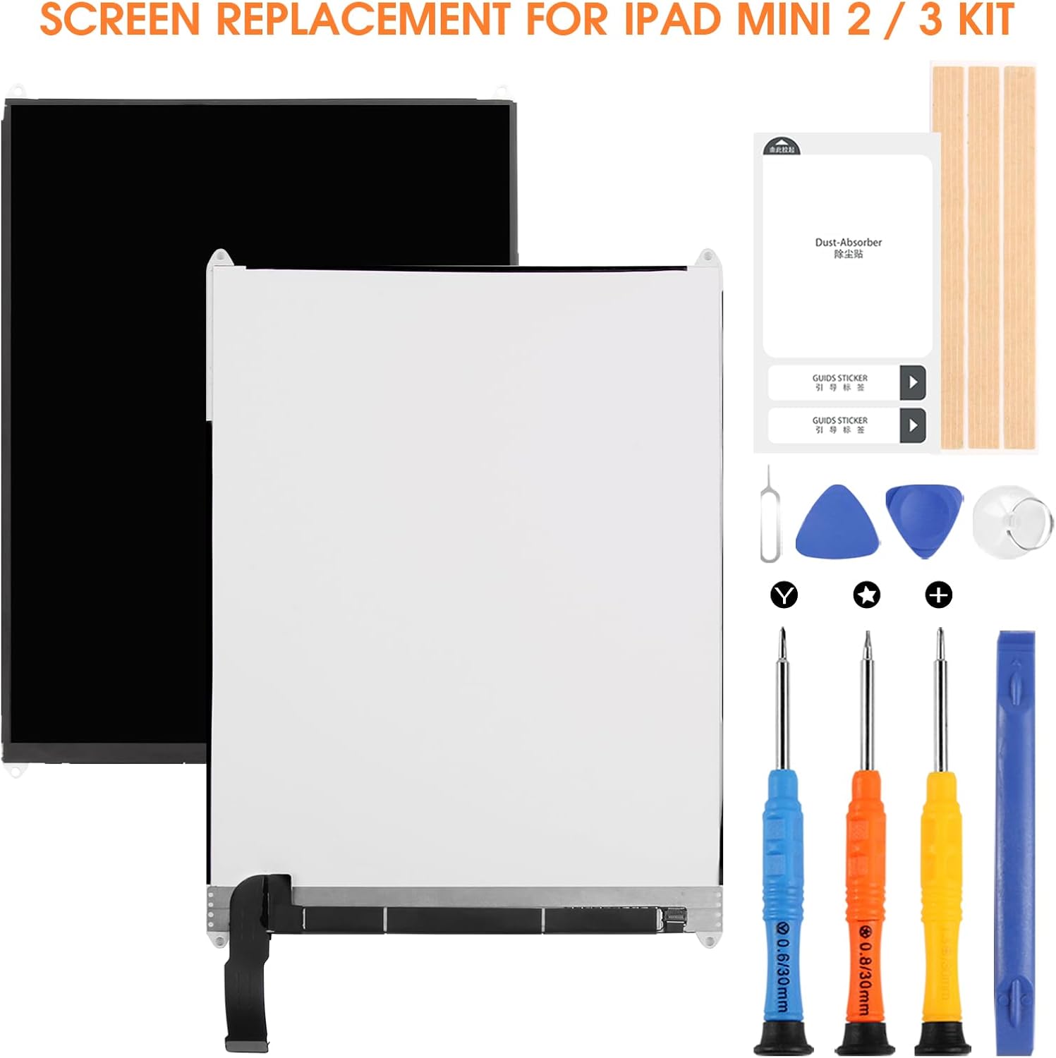 iPad mini 2 LCDディスプレイ、iPad Mini2用スクリーン交換用 A1489 A1490 A1491 iPad m