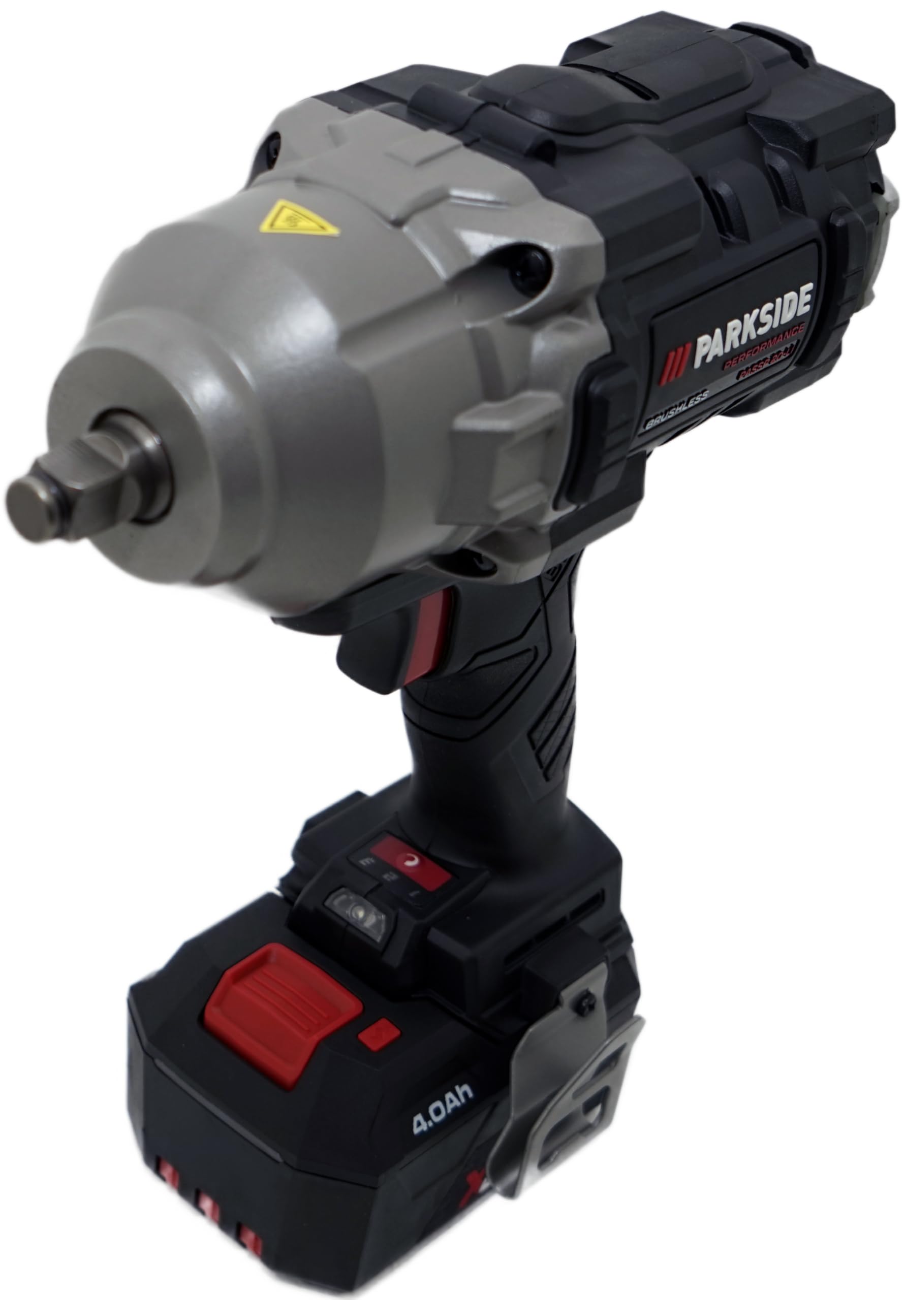 HEADNMORE PARKSIDE PERFORMANCE 20 V 1356 Nm 1/2" Atornillador de impacto con batería de 4 Ah y cargador – X 20 V Team (calcetines de trabajo)