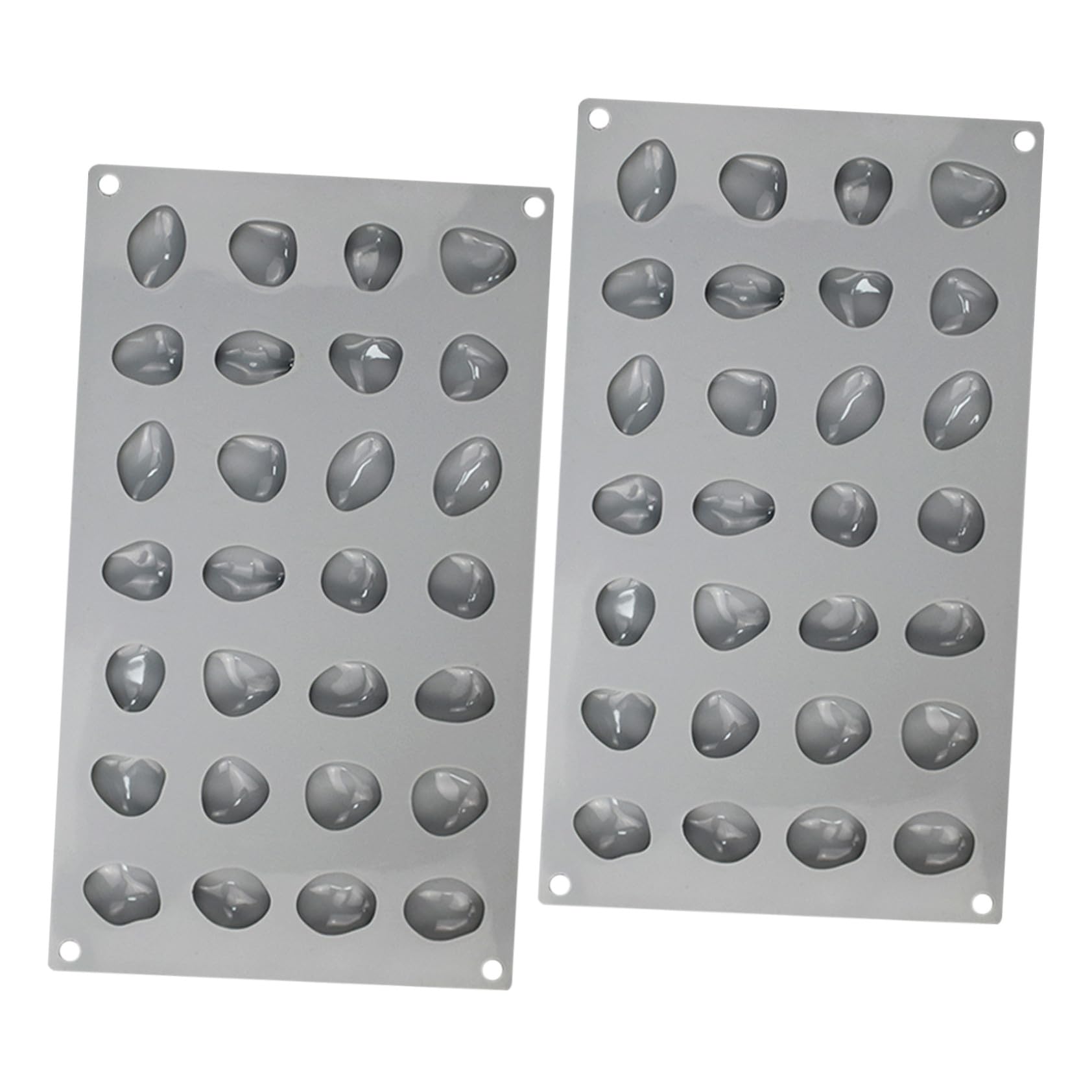 Toyvian 2pezzi Stampo Silicone Tavoletta Cioccolato Forme Ciottolo Antiaderente Per Dolci Caramelle Gelatina Cubetti Ghiaccio