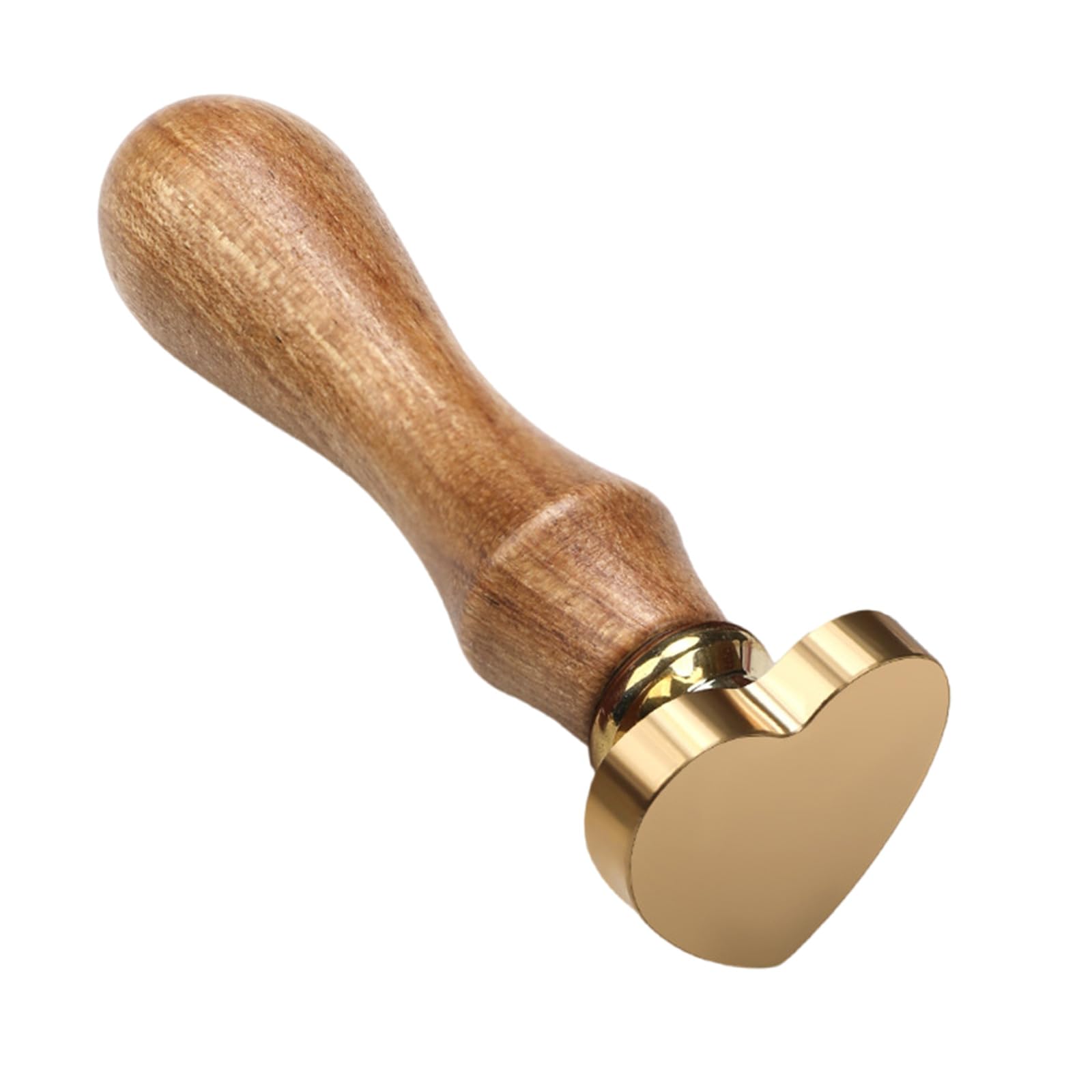 Limtula Unfinished Seal Stamp Head with Wood Handle for Seal Envelope Card Flower Heart Round Square Handcraft Enthusiast