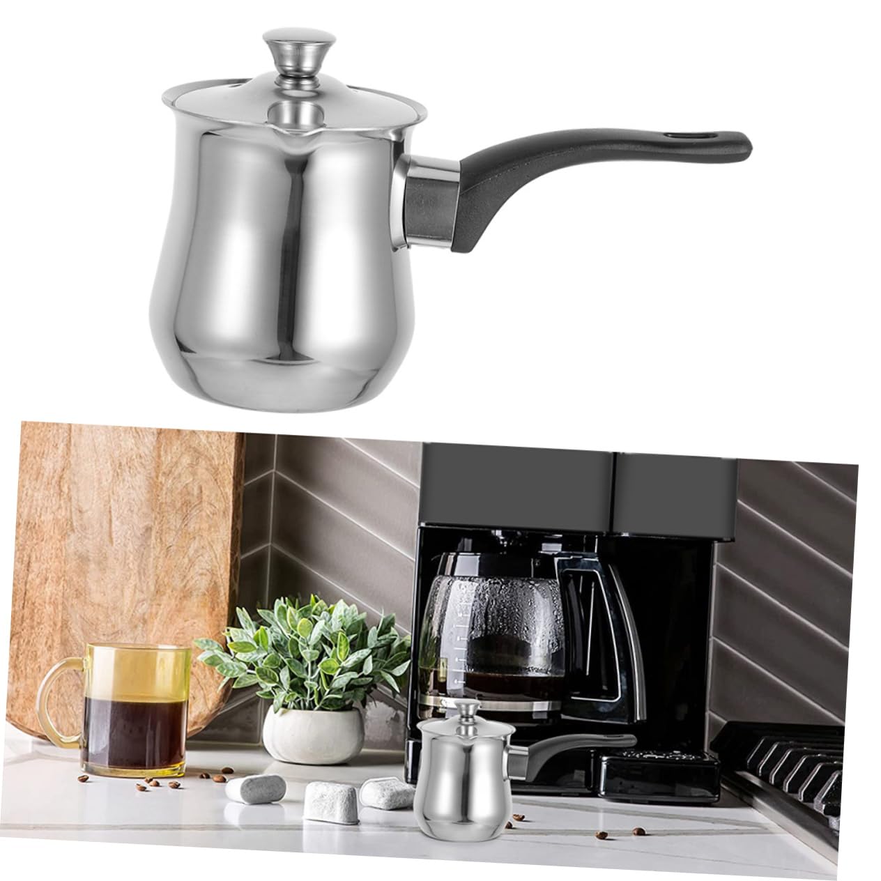 Dzbanek Ze Stali Nierdzewnej Do Espresso Spieniania Grecki Podgrzewacz Do Kawy Podgrzewacz Do Mleka Ze Stali Nierdzewnej Turecki Ekspres Do Kawy Z Pokrywką Dżezwa Ze Stali