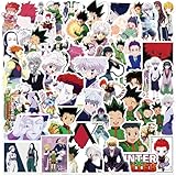 50pcs Hunter×Hunter Stickers for Kids, Cool Waterproof Vinyl Decal for Teen Adult Boy Laptop, Travel Case, Phone, Bike, Water Bottle, Guitar, Computer, Skateboard