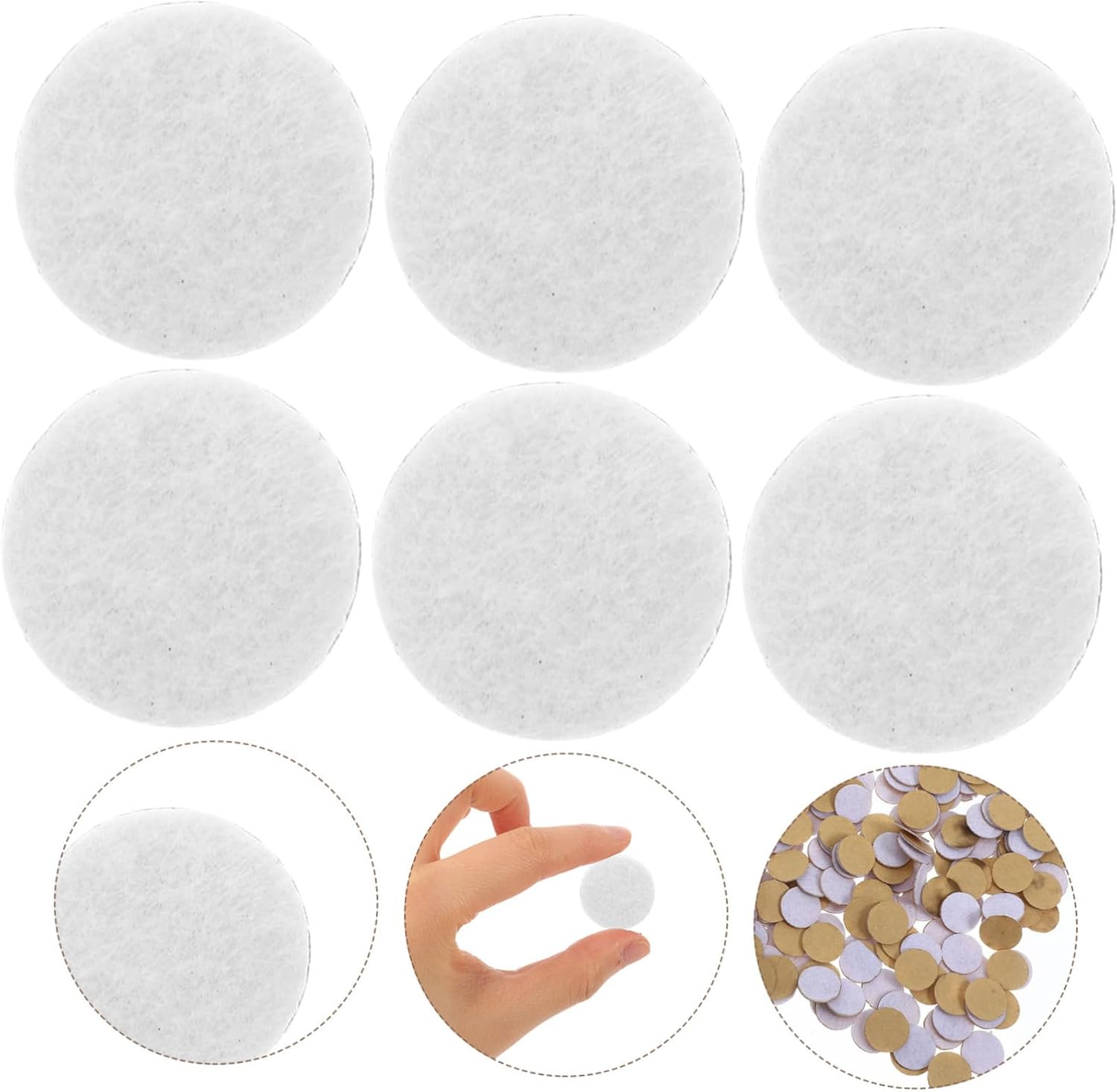 500pcs Decorative Patches Adhesive Felt Circles for DIY Clothing Accessories