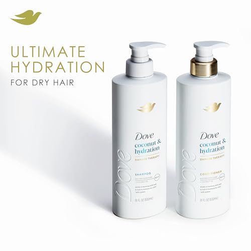Dove Conditioner Coconut & Hydration for Dry Hair with Bio-Protein Care Technology and Coconut Oil 28 Fl Oz - Image 4