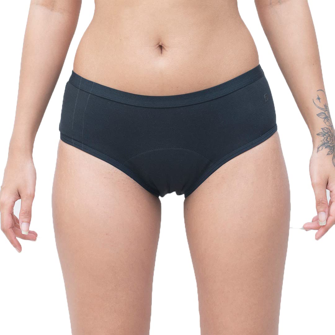 SochGreen Organic Cotton Incontinence Underwear For Women- Wash & Reusable, Absorbs Moderate Urine Leak (Upto 70 ml), Anti Bacterial, Hygienic & Leakproof, Full Coverage- Hipster (2XL, Black) (B0BWY4886X) Amazon Price History, Amazon Price Tracker