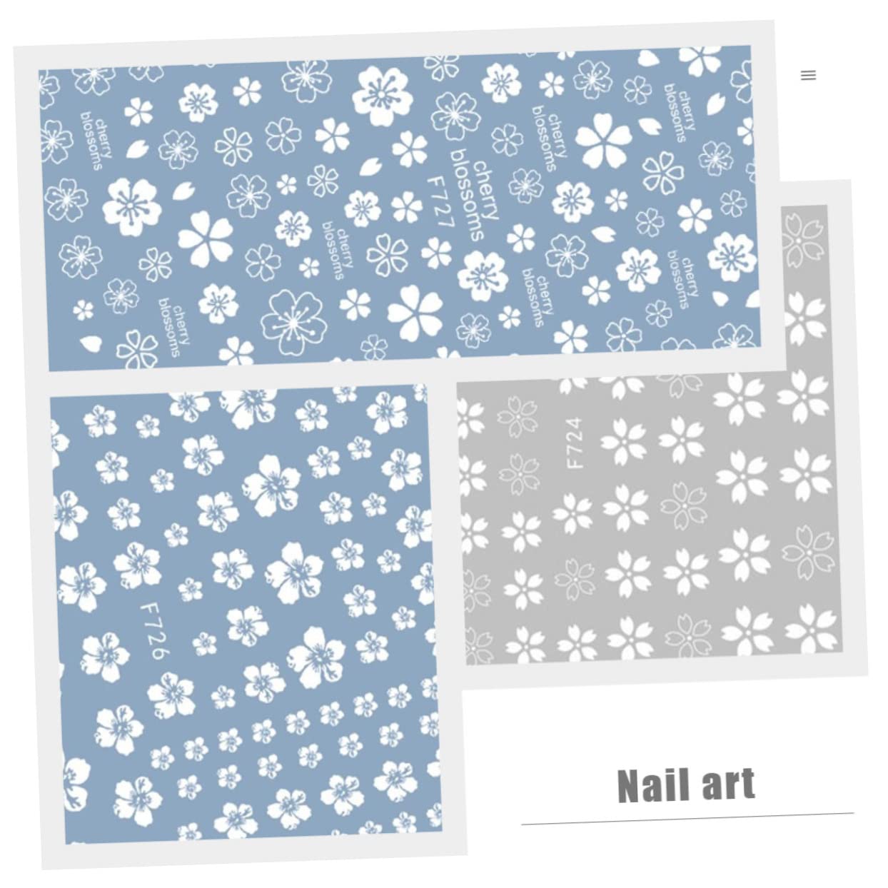 BESTYASH 5 Set Adesivi Per Unghie Decorativi Stile Decalcomanie Fiori Facili Applicare Per Manicure Te Per Casa E Salone 30 Fogli*5
