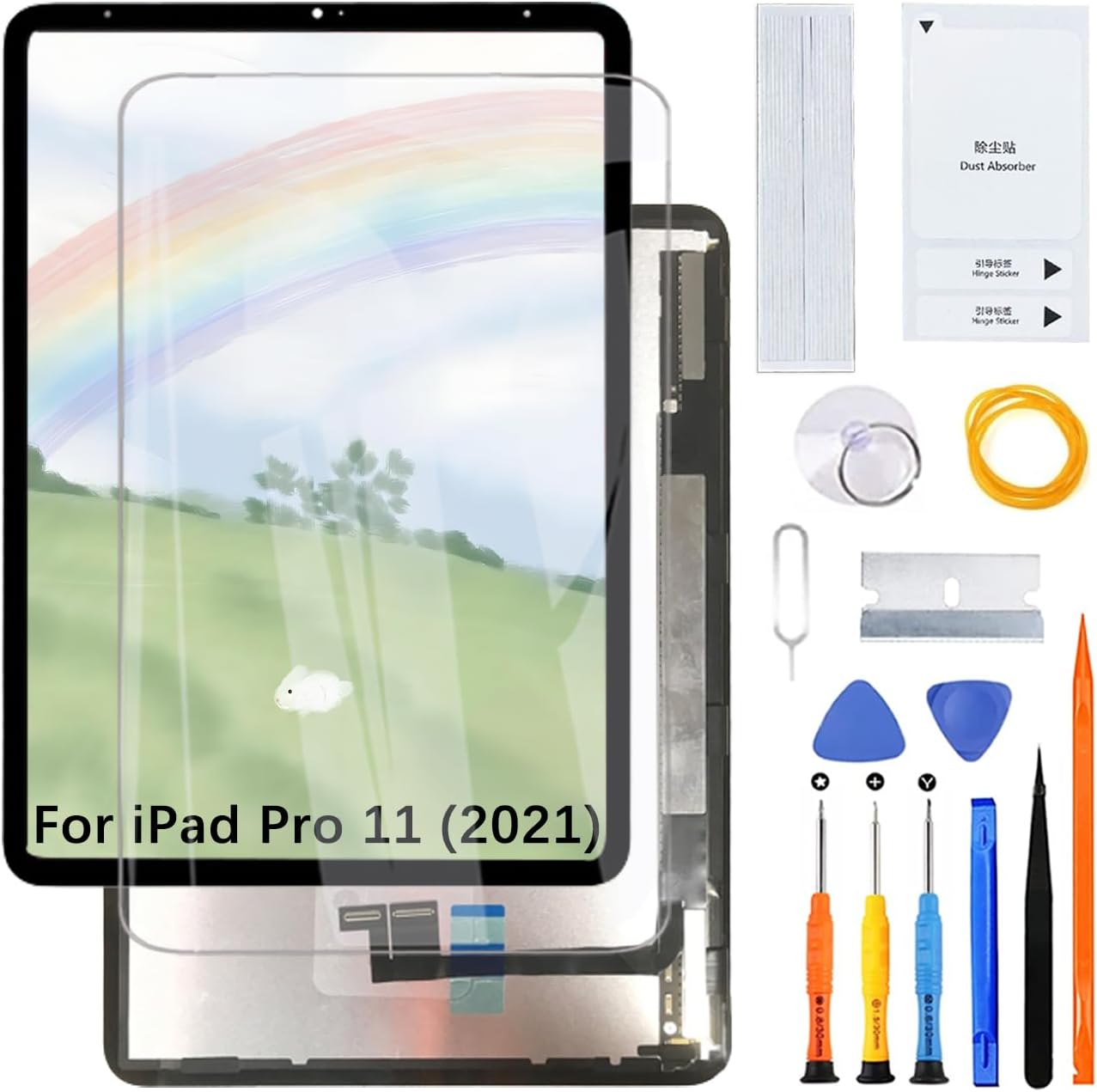 Display Screen for iPad Pro 11 (2021) A2301 A2459 A2460 LCD Screen Replacement Assembly with Kit