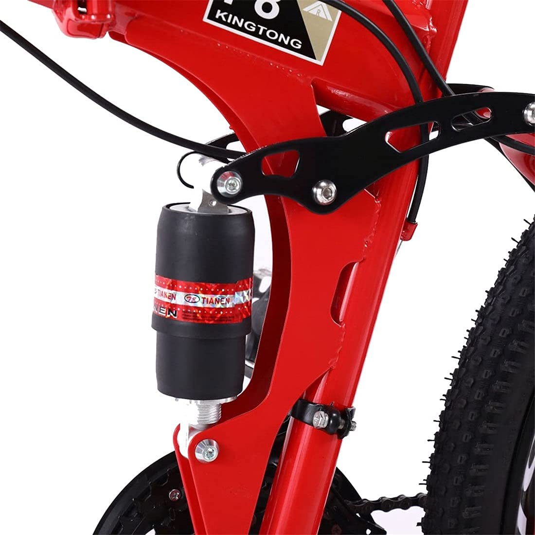 Bicicleta de montaña para Adultos Marco de Acero al Carbono Bicicleta 26 Pulgadas Rueda Freno de Disco 21 Sistema de Engranajes Hombres MTB Bicicleta para niños niñas Hombres y WOM/Negro