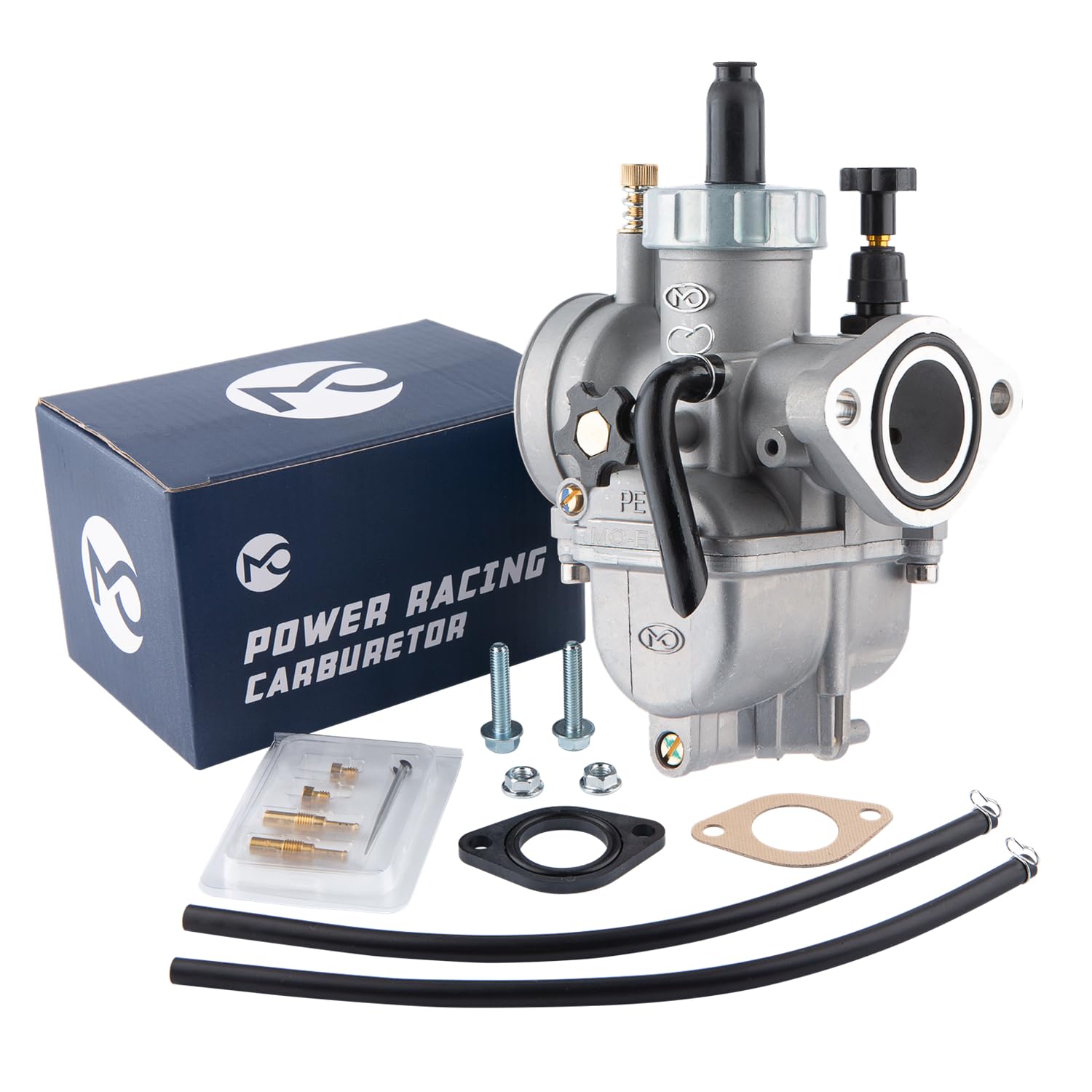 Amazon.co.jp: PE17mm フランジオートバイエンジン用キャブレター 80cc
