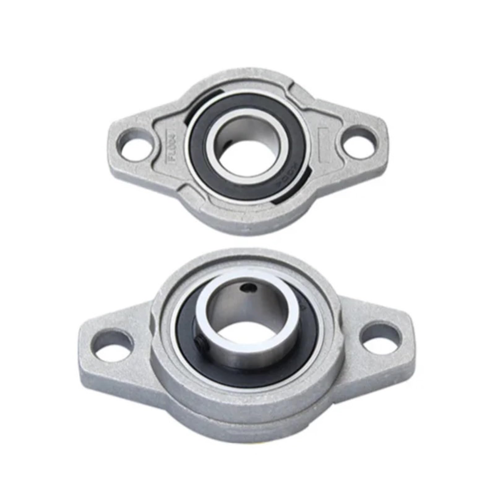 100pcs KFL005 Zinc Alloy Bore Diameter 25mm Ball Bearing Pillow Block Flange Mounted Support Shaft Spherical Roller